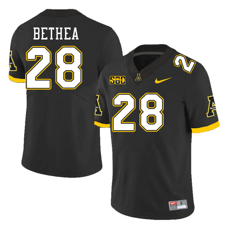Appalachian State Mountaineers #28 Jayden Bethea College Football Jerseys Stitched-Black Appalachian State Mountaineers #28 Jayden Bethea College Football Jerseys Stitched-Black